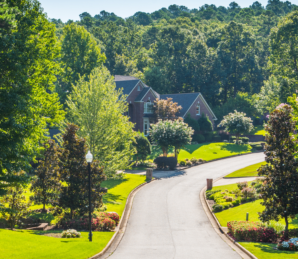 Houses in a housing development